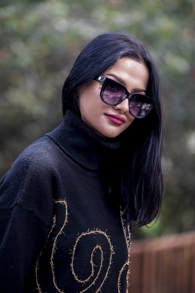 Angel Eyes Dikdörtgen Siyah Unisex Güneş Gözlüğü AE2013C1B4492