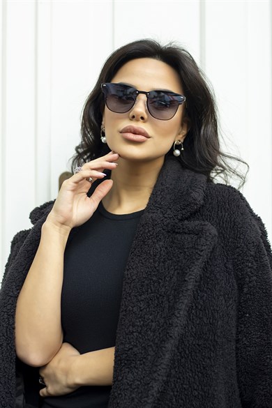 Angel Eyes Oval Siyah Unisex Güneş Gözlüğü AE3576NYC2B4657