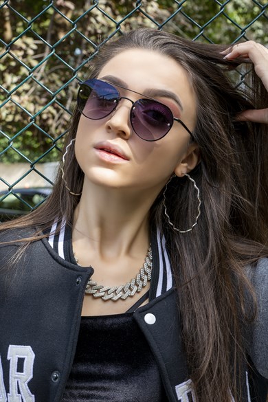 Angel Eyes Damla Siyah Unisex Güneş Gözlüğü AE3584NYC5B4651