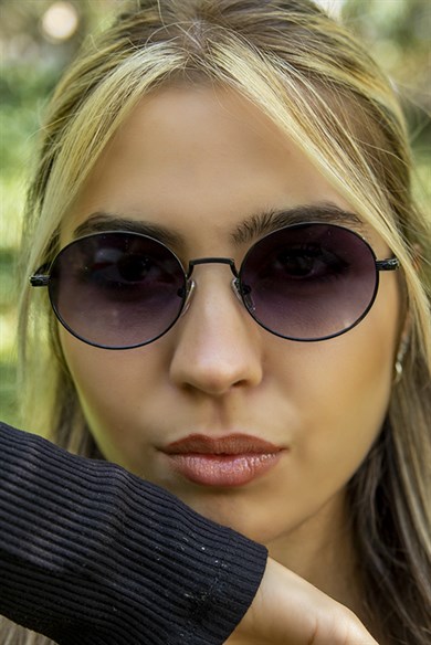 Angel Eyes Oval Siyah Unisex Güneş Gözlüğü AE2043C1B4802