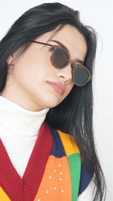 Angel Eyes Oval Leopar Unisex Güneş Gözlüğü AE2049C6B4851