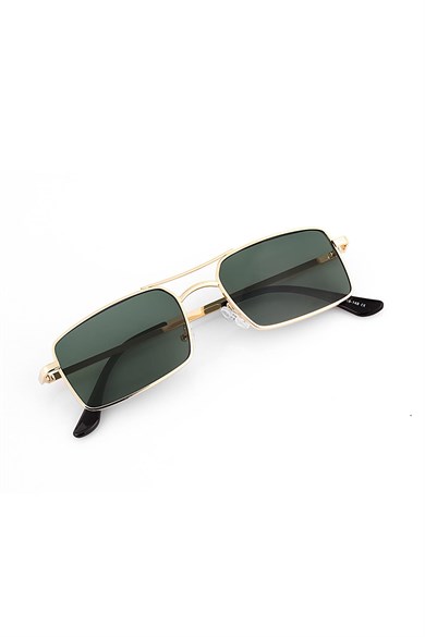 Angel Eyes Yeşil Dikdörtgen Unisex Güneş Gözlüğü YW-0016A