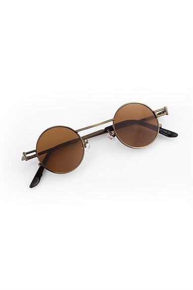 Angel Eyes Yuvarlak Kahverengi Unisex Güneş Gözlüğü YW-9030H