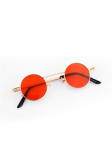 Angel Eyes Yuvarlak Kırmızı Unisex Güneş Gözlüğü YW-9030E