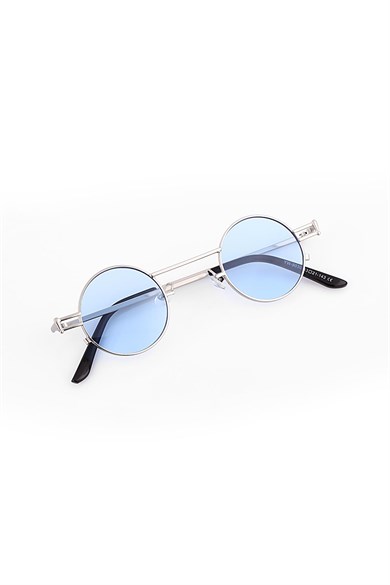 Angel Eyes Yuvarlak Mavi Unisex Güneş Gözlüğü YW-9030A