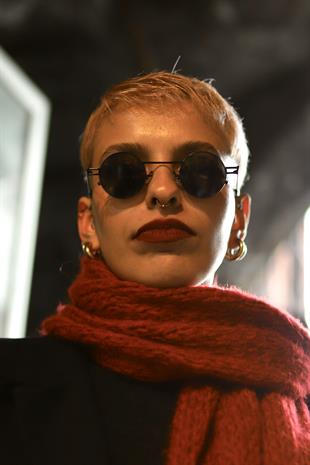 Angel Eyes Yuvarlak Siyah Unisex Güneş Gözlüğü YW-9030B