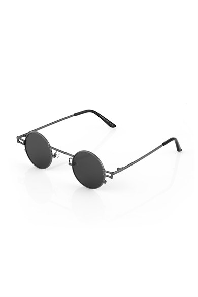 Angel Eyes Yuvarlak Siyah Unisex Güneş Gözlüğü YW-9030C