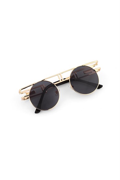Angel Eyes Yuvarlak Siyah Unisex Güneş Gözlüğü YW-8816J