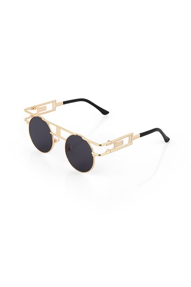 Angel Eyes Yuvarlak Siyah Unisex Güneş Gözlüğü YW-8816J