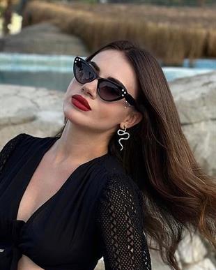 Cat Eye Siyah Taşlı Kadın Güneş Gözlüğü B4055