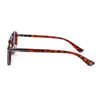 Dikdörtgen Leopar Çerçeceli Unisex Güneş Gözlüğü AE-0039C1