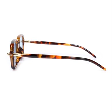 Dikdörtgen Leopar Çerçeveli Unisex Güneş Gözlüğü AE-1015C7