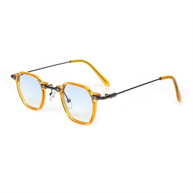 Dikdörtgen Sarı Çerçeceli Unisex Güneş Gözlüğü AE2160-C5