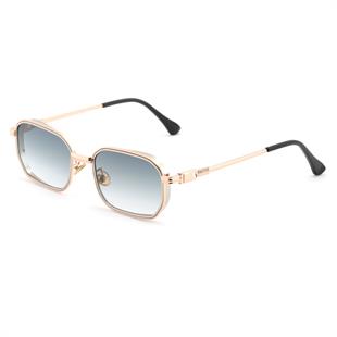 Dikdörtgen Tasarım Gold Çerçeve Gri Cam Kadın&Erkek Güneş Gözlüğü