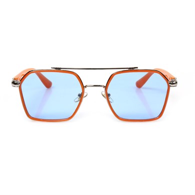 Dikdörtgen Turuncu Çerçeceli Unisex Güneş Gözlüğü AE-0039C4C