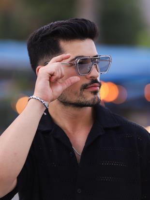 Gri Camlı Gri Çerçeveli Unisex Güneş Gözlüğü