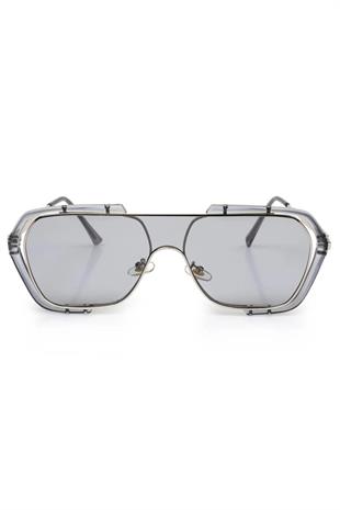 Gri Camlı Gri Çerçeveli Unisex Güneş Gözlüğü