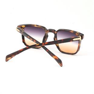 Kare Tasarım Leopar Çerçeve Degrade Cam Unisex Güneş Gözlüğü