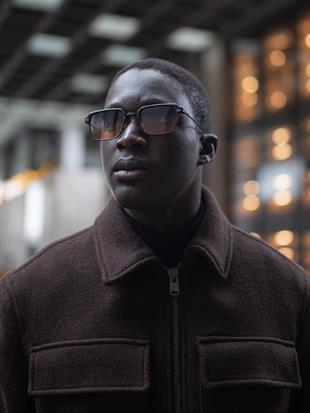 Kare Tasarım Sarı Siyah Cam Siyah Çerçeve Kadın Güneş Gözlüğü