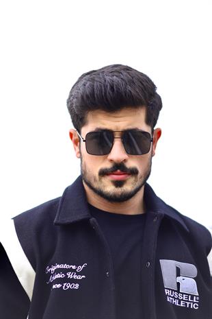 Kare Tasarım Siyah Cam Siyah Polarize Cam Erkek Günel Gözlüğü
