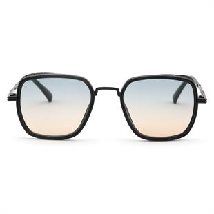 Kare Tasarım Siyah Çerçeve Yeşil Çift Renk Cam  Güneş Gözlüğü Kadın&Erkek