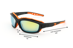 Kayak Gözlüğü Antifog Ventilli Uv Korumalı Güneş Kar Gözlük Turuncu Mavi Aynalı Cam Snowboard Sporu