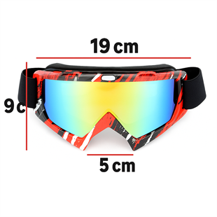 Kayak Gözlüğü Antifog Ventilli Uv Korumalı Güneş Kar Gözlük Gökkuşağı Gümüş Snowboard Glasses Sporu