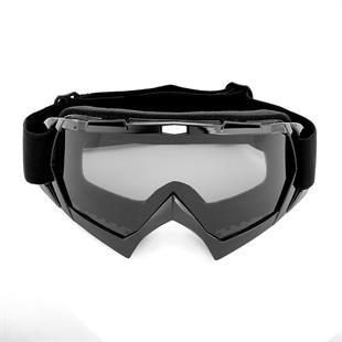 Kayak Gözlüğü Antifog Ventilli Uv Korumalı Güneş Kar Gözlük Siyah-Siyah Snowboard Glasses Sporu