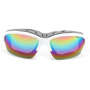 Kayak Gözlüğü Antifog Ventilli Uv Korumalı Güneş Kar Gözlük Beyaz Gökkuşağı Cam Snowboard Sporu