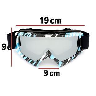 Kayak Gözlüğü Antifog Ventilli Uv Korumalı Güneş Kar Gözlük Aynalı Gümüş Snowboard Glasses Sporu