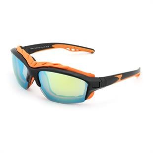 Kayak Gözlüğü Antifog Ventilli Uv Korumalı Güneş Kar Gözlük Turuncu Mavi Aynalı Cam Snowboard Sporu