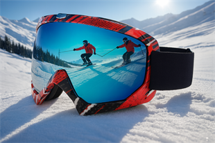 Kayak Gözlüğü Antifog Ventilli Uv Korumalı Güneş Kar Gözlük Gökkuşağı Gümüş Snowboard Glasses Sporu