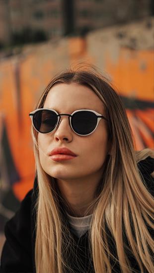 Oval Leopar Kemik Çerçeve Unisex Güneş Gözlüğü AE20495120143C62