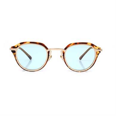 Oval Leopar Kemik Çerçeve Unisex Güneş Gözlüğü AE20495120143C47