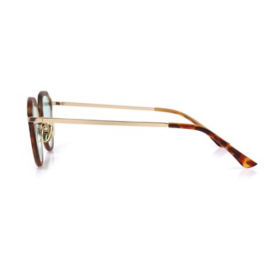 Oval Leopar Kemik Çerçeve Unisex Güneş Gözlüğü AE20495120143C47