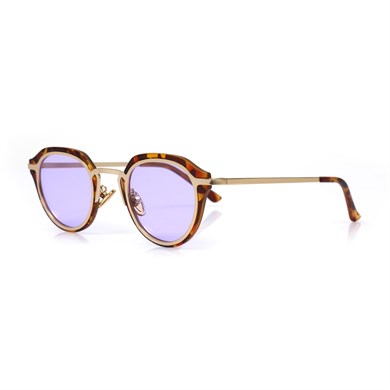 Oval Leopar Kemik Çerçeve Unisex Güneş Gözlüğü AE20495120143C48