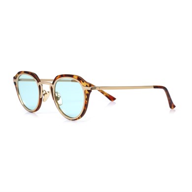 Oval Leopar Kemik Çerçeve Unisex Güneş Gözlüğü AE20495120143C47