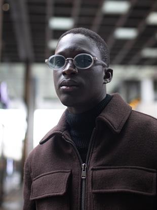 Oval Tasarım Şeffaf Çerçeve Yeşil Cam Small Güneş Gözlüğü