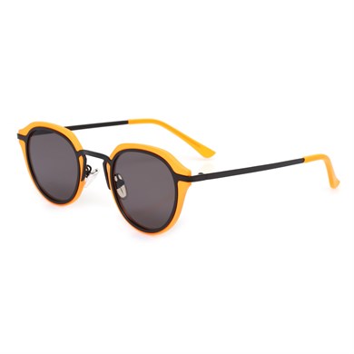 Oval Turuncu Kemik Çerçeve Unisex Güneş Gözlüğü AE20495120143C67