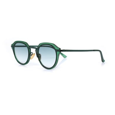 Oval Yeşil Kemik Çerçeve Unisex Güneş Gözlüğü AE20495120143C54