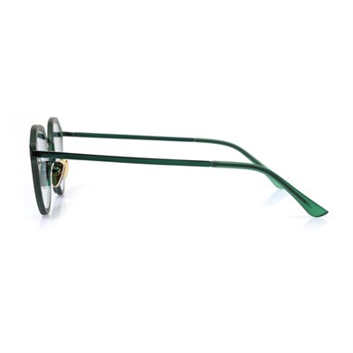 Oval Yeşil Kemik Çerçeve Unisex Güneş Gözlüğü AE20495120143C54