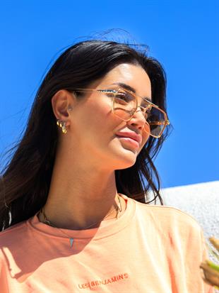 Rose Çerçeve Pembe Cam Kadın Güneş Gözlüğü Ae0039c5c