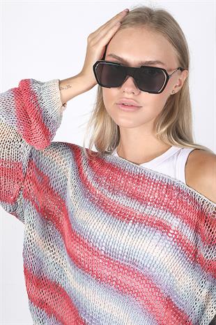 Siyah Camlı Siyah Çerçeveli Unisex Güneş Gözlüğü