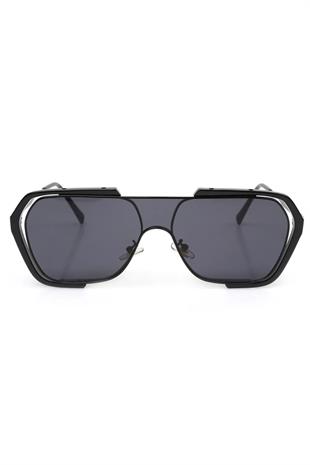 Siyah Camlı Siyah Çerçeveli Unisex Güneş Gözlüğü