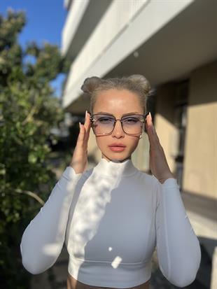 Sydney Dikdörtgen Mavi Güneş Gözlüğü