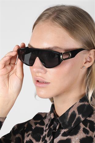 Yeni Sezon Şık Tasarım Siyah Çerçeve Siyah Cam Vintage Unisex Güneş Gözlüğü
