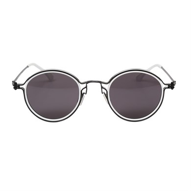Yuvarlak Beyaz Çerçeceli Unisex Güneş Gözlüğü AE2109C5