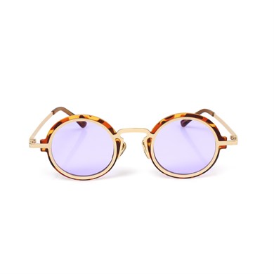 Yuvarlak Mor Çerçeceli Unisex Güneş Gözlüğü AE2104C7 AE2104C7