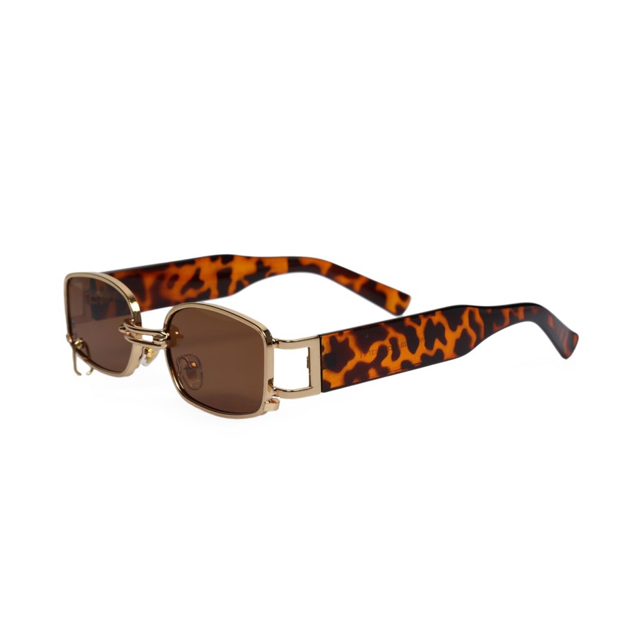 Angel Eyes Dikdörtgen Leopar Unisex Güneş Gözlüğü