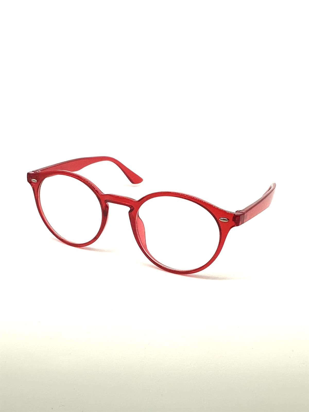 Angel Eyes Luna Oval Saydam Çerçeveli Unisex Kırmızı Güneş Gözlüğü